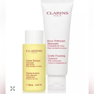 Clarins, NWT Cleansing Essentials Duo for Normal/Combination Skin.